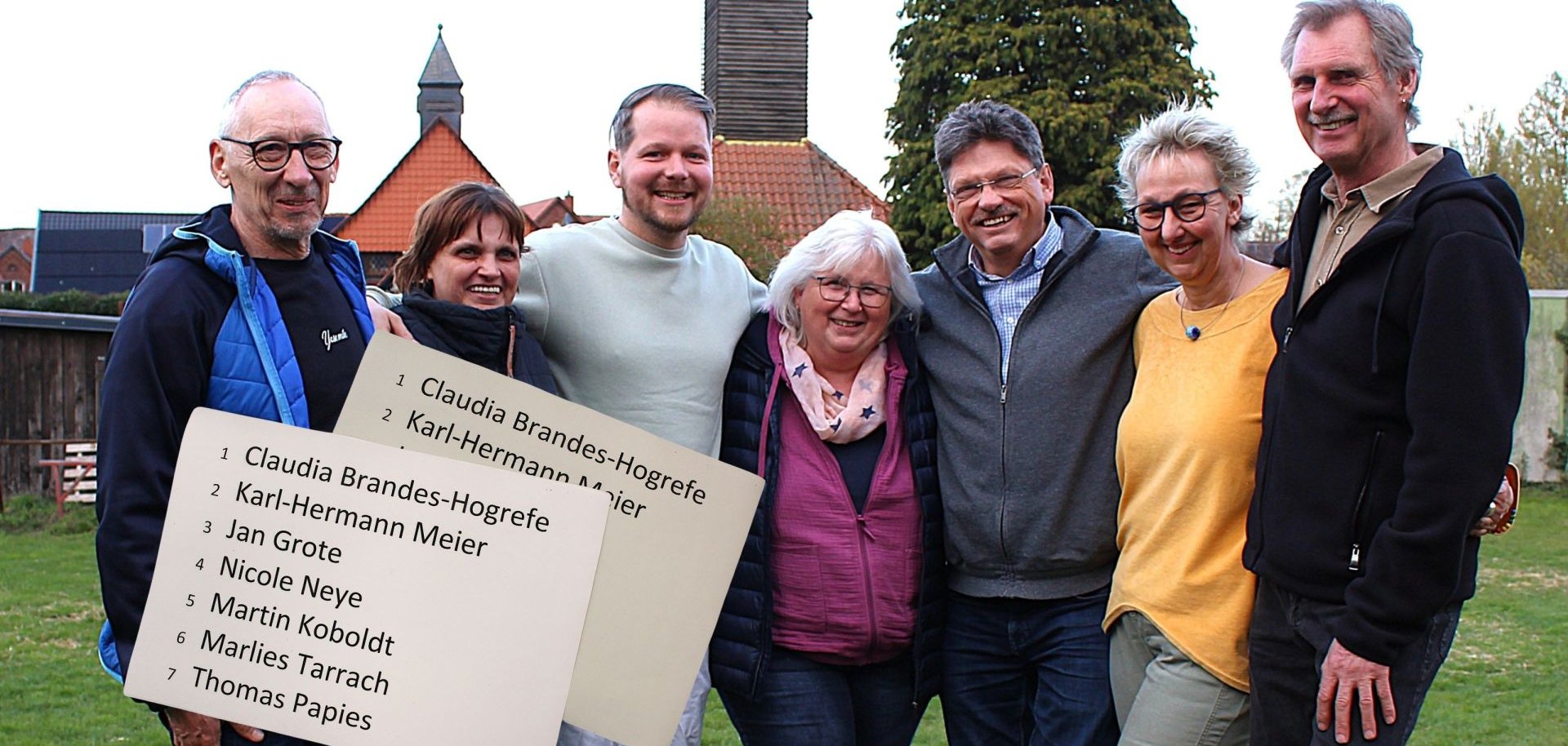 Personen, die auf der demokratischen Liste Winzlar zur Kommunalwahl 2026 antreten