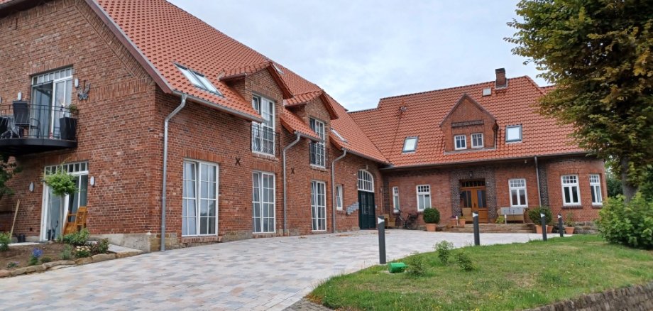 Bauernhaus nach Umgestaltung mit Hilfe von Mitteln der Dorferneuerung