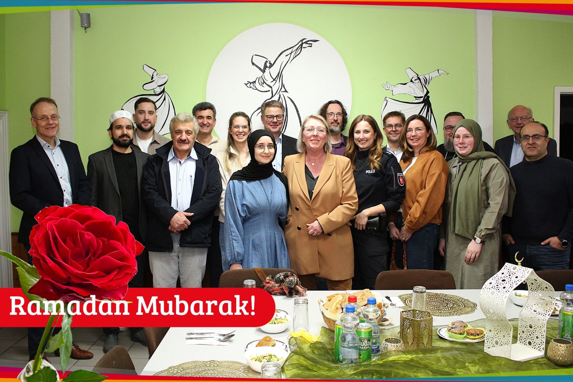 Gäste beim Fastenbrechen in Rehburg-Loccum