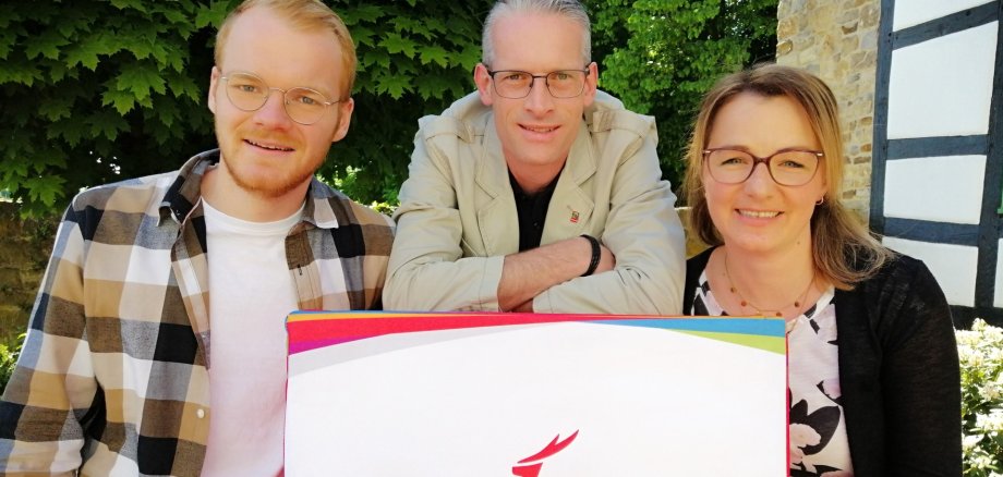 die drei Mitarbeiter aus der Verwaltung, die die Reform der Grundsteuer umgesetzt haben