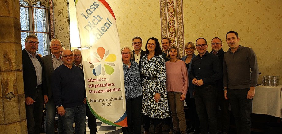 Teilnehmende des Empfangs zum Loccumer Herbstmarkt