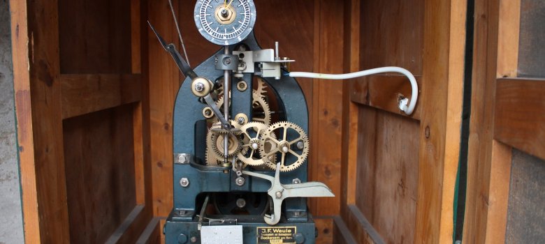 Das Uhrwerk des Turms