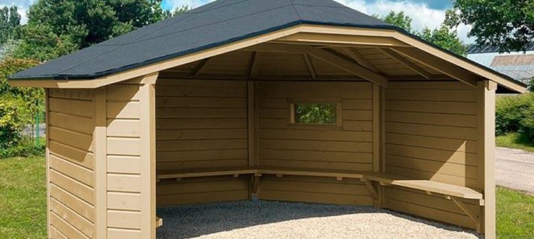Eine Pergola wie sie im Park aufgestellt werden soll