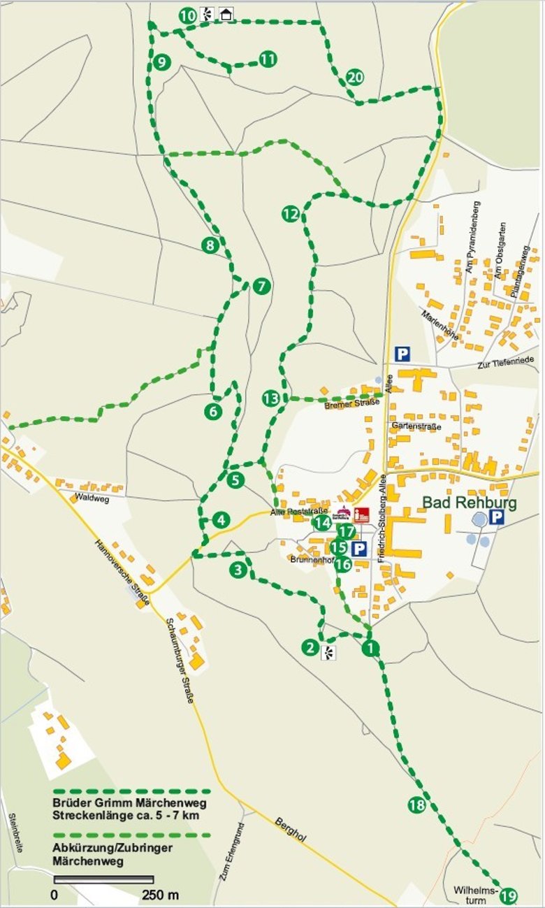 Karte Brüder Grimm Märchenweg 2025 Karte Brüder Grimm Märchenweg 2025