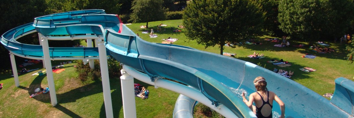 Rutsche im Freizeitbad Münchehagen Ansicht von der Rutsche im Freizeitbad Münchehagen