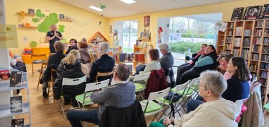Carsten Schütte erzählte welche Hürden er bis zur Entstehung seiner Bücher bewältigen musste.