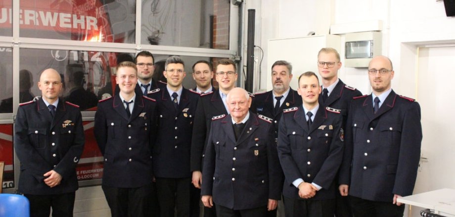 Geehrte der Ortsfeuerwehr Loccum 