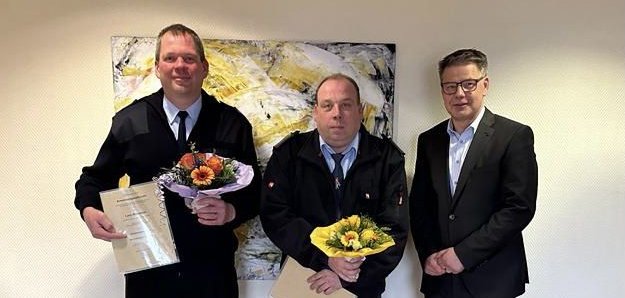        v.l. L. Brümmer, M. Teßner, Bgm. Franke