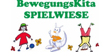 Zeichnung von 2 kindern und einem Känguruh, die zusammen hüpfen und lachen