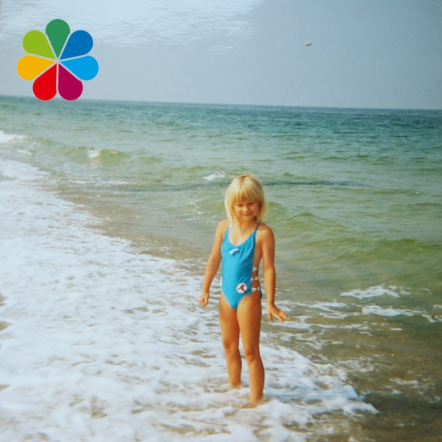 Ratsfrau Marja Liisa Völlers als Kind am Strand