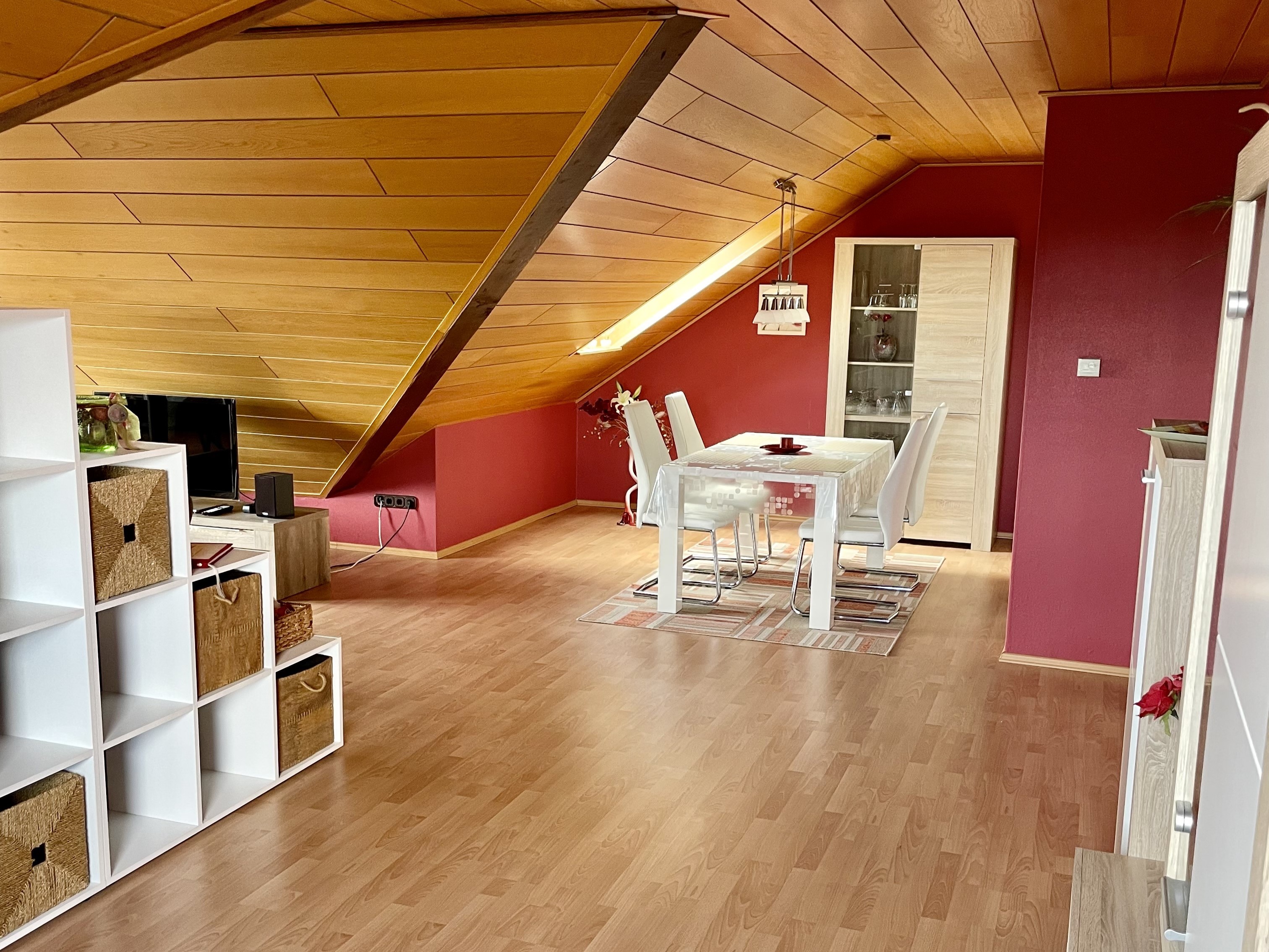 Ferienwohnung Jaschke Wohnzimmer mit Essplatz