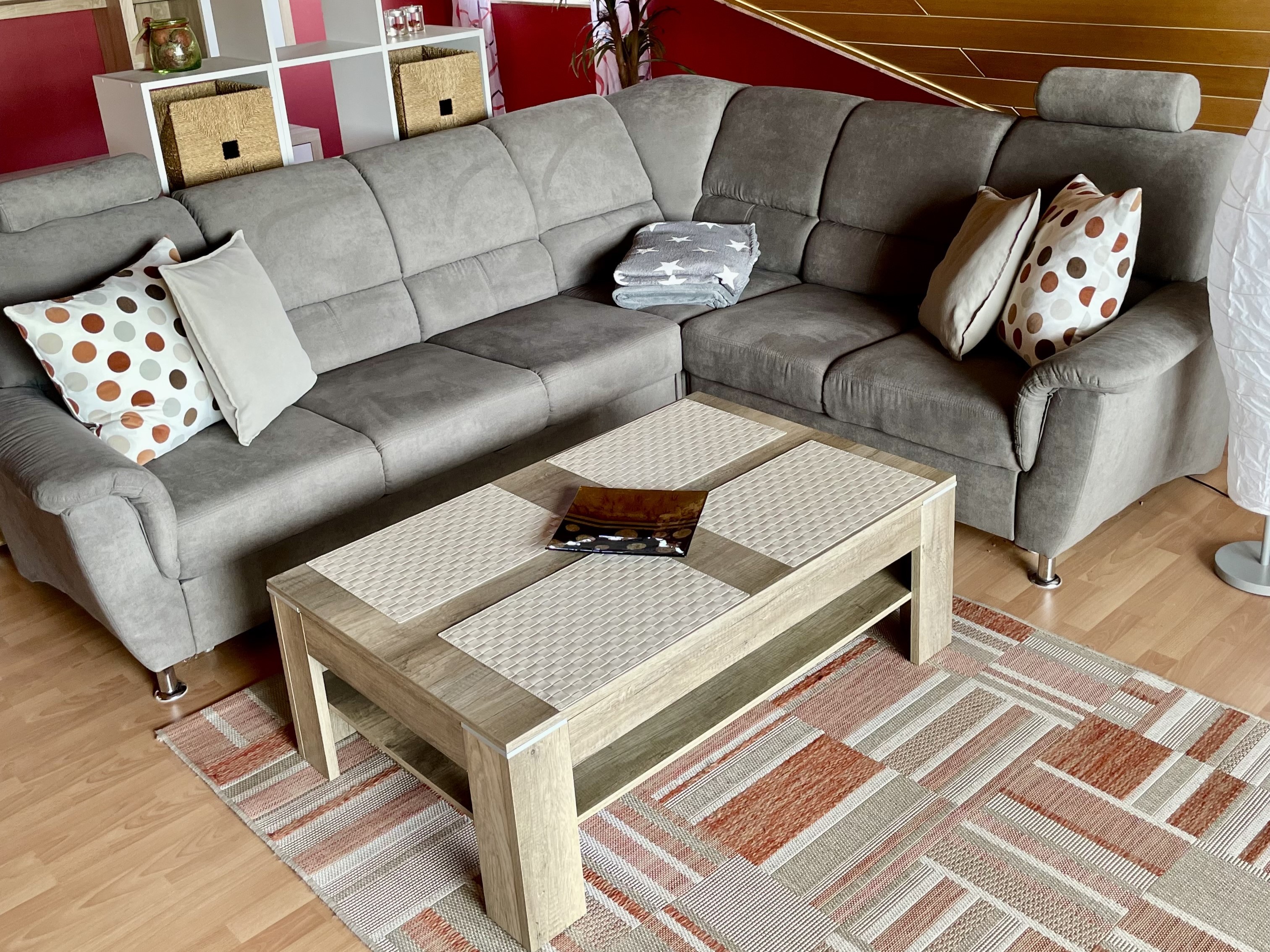 Ferienwohnung Jaschke Wohnzimmer mit Sofa