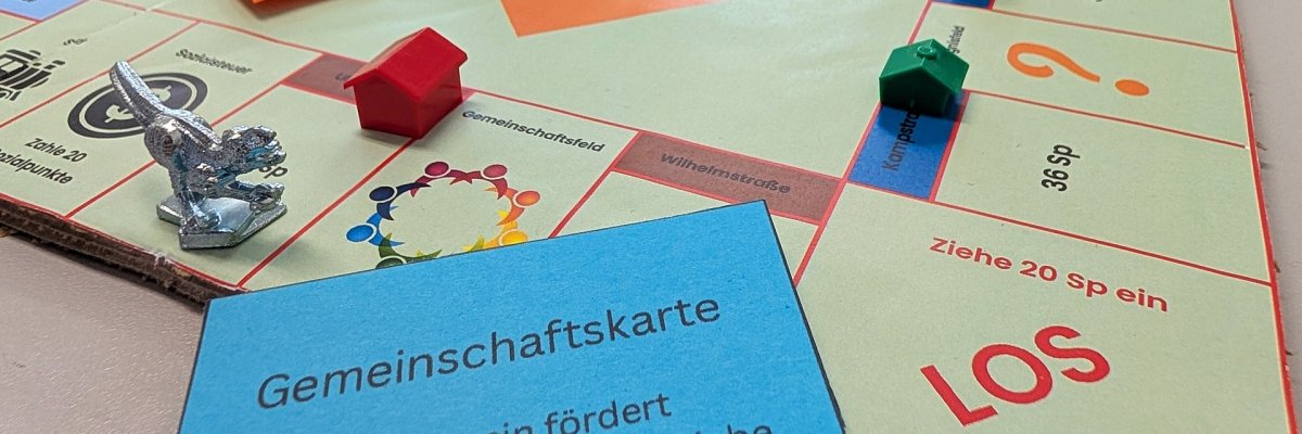 ein von Schülern erstelltes Spiel in der Art von Monopoly