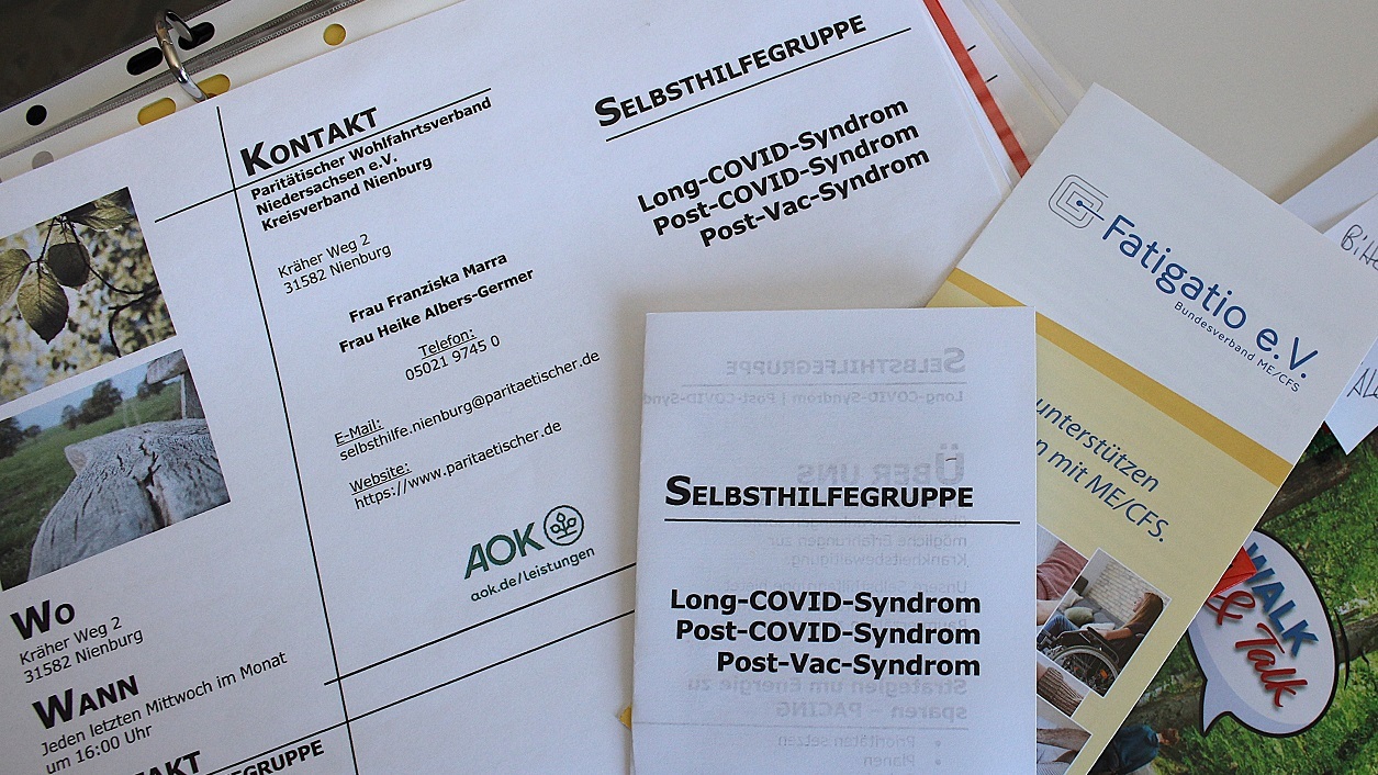 Kontaktflyer der Selbsthilfegruppe in Rehburg-Loccum