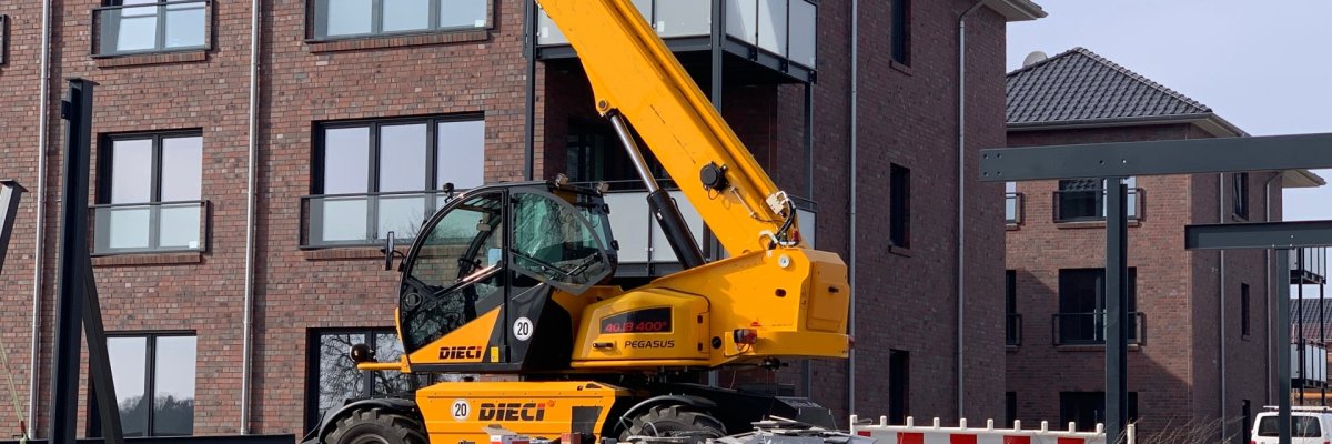 Baugebiet Herrenhorst mit Kran