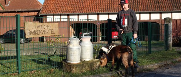 Fero bei der Milchbänke