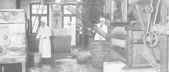 Einer der Produktionsräume des Unternehmens in den 1950er Jahren