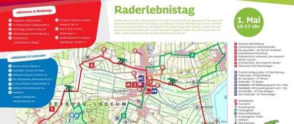 Flyer Raderlebnistag 2025 Karte
